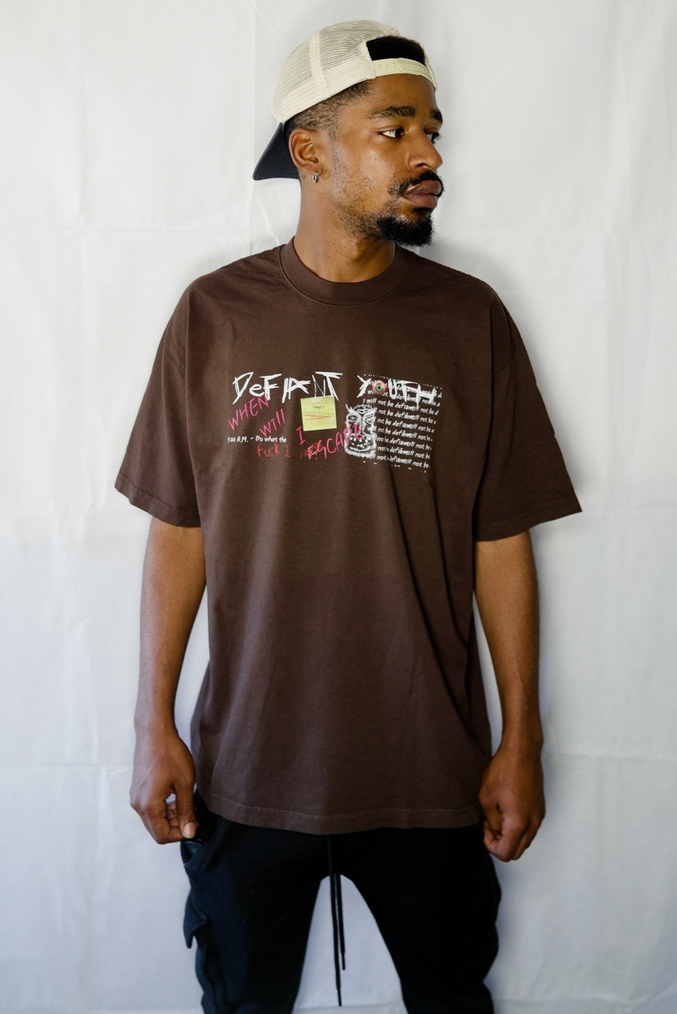 brown psycho tee