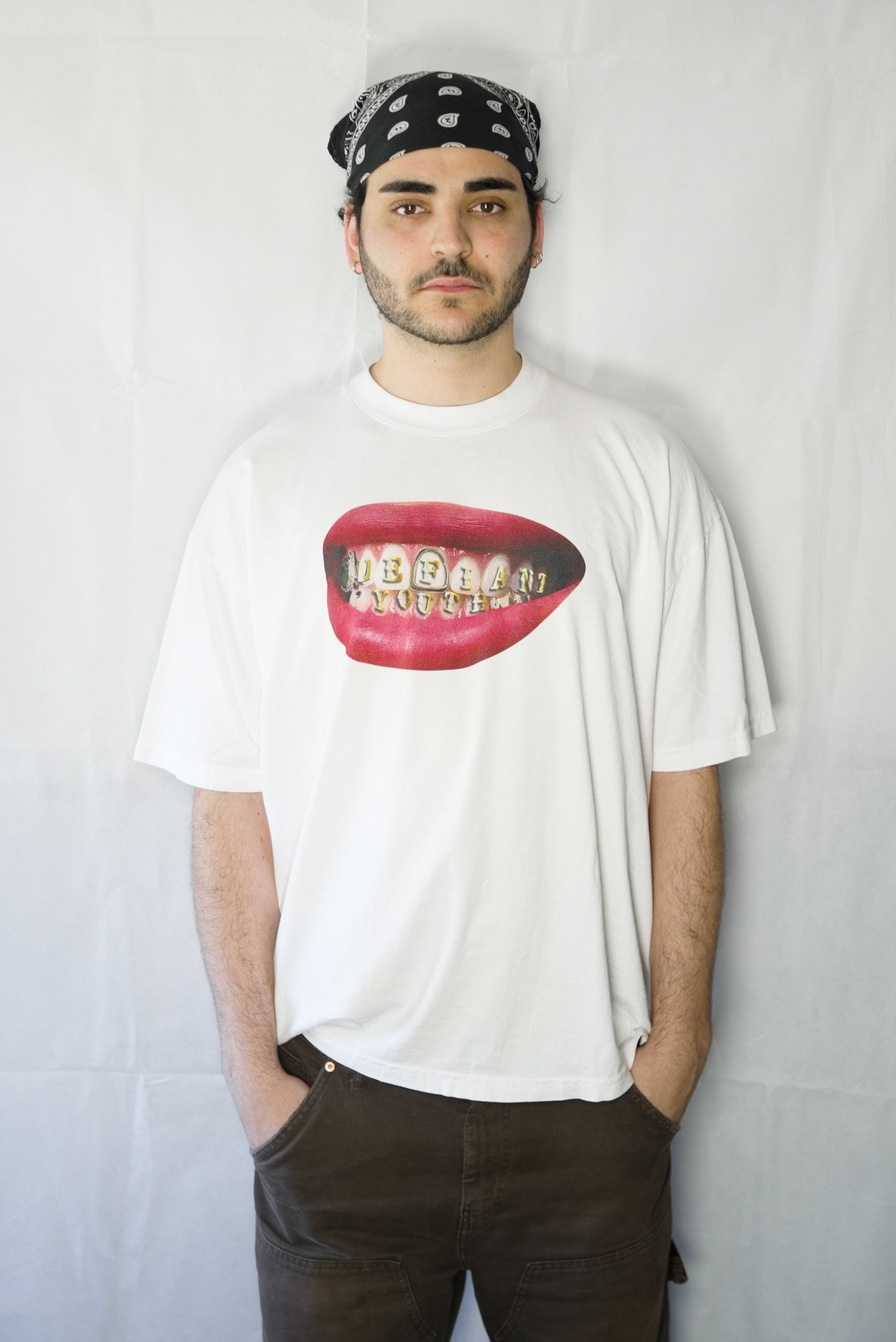 white grill tee