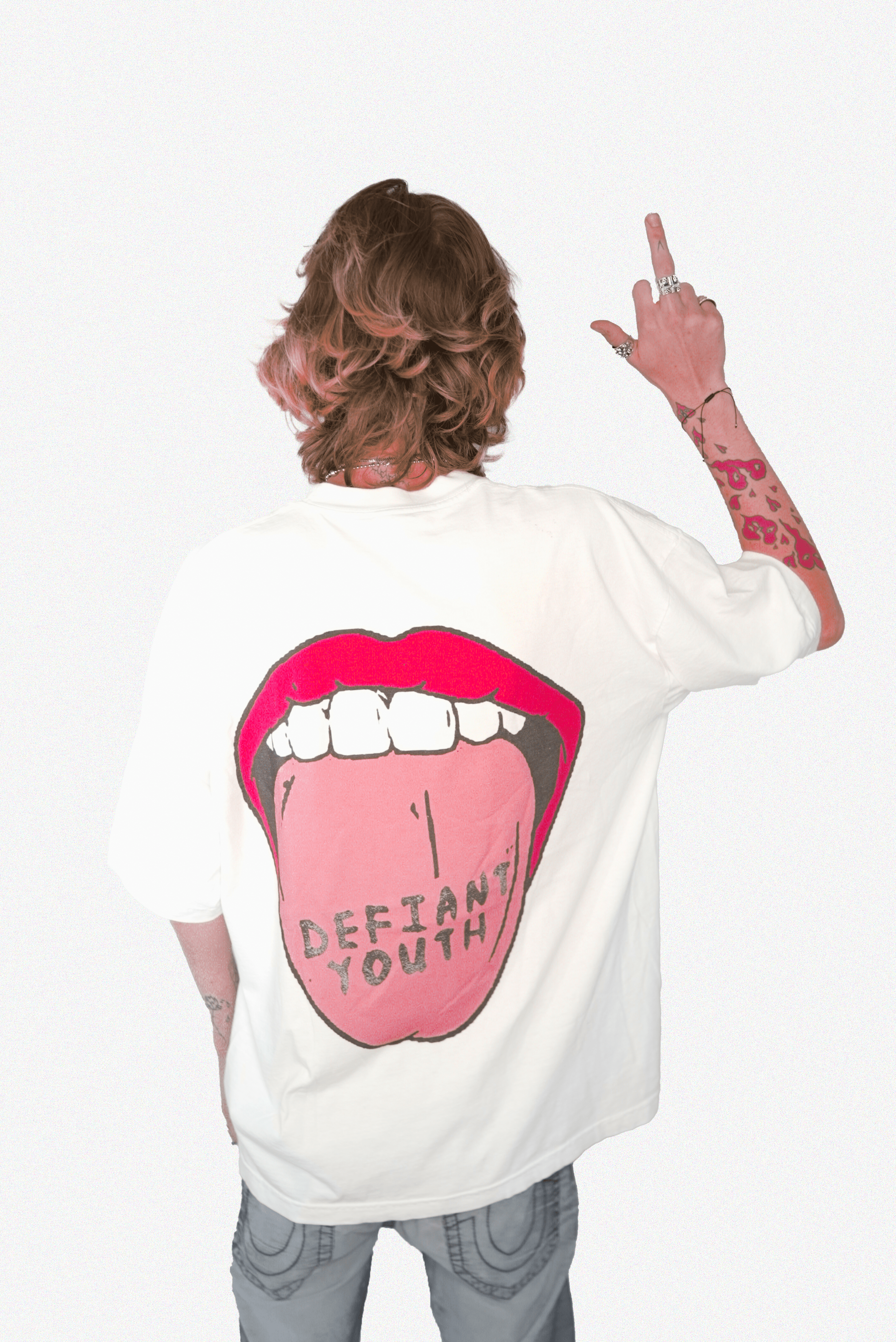 tongue tee (white)