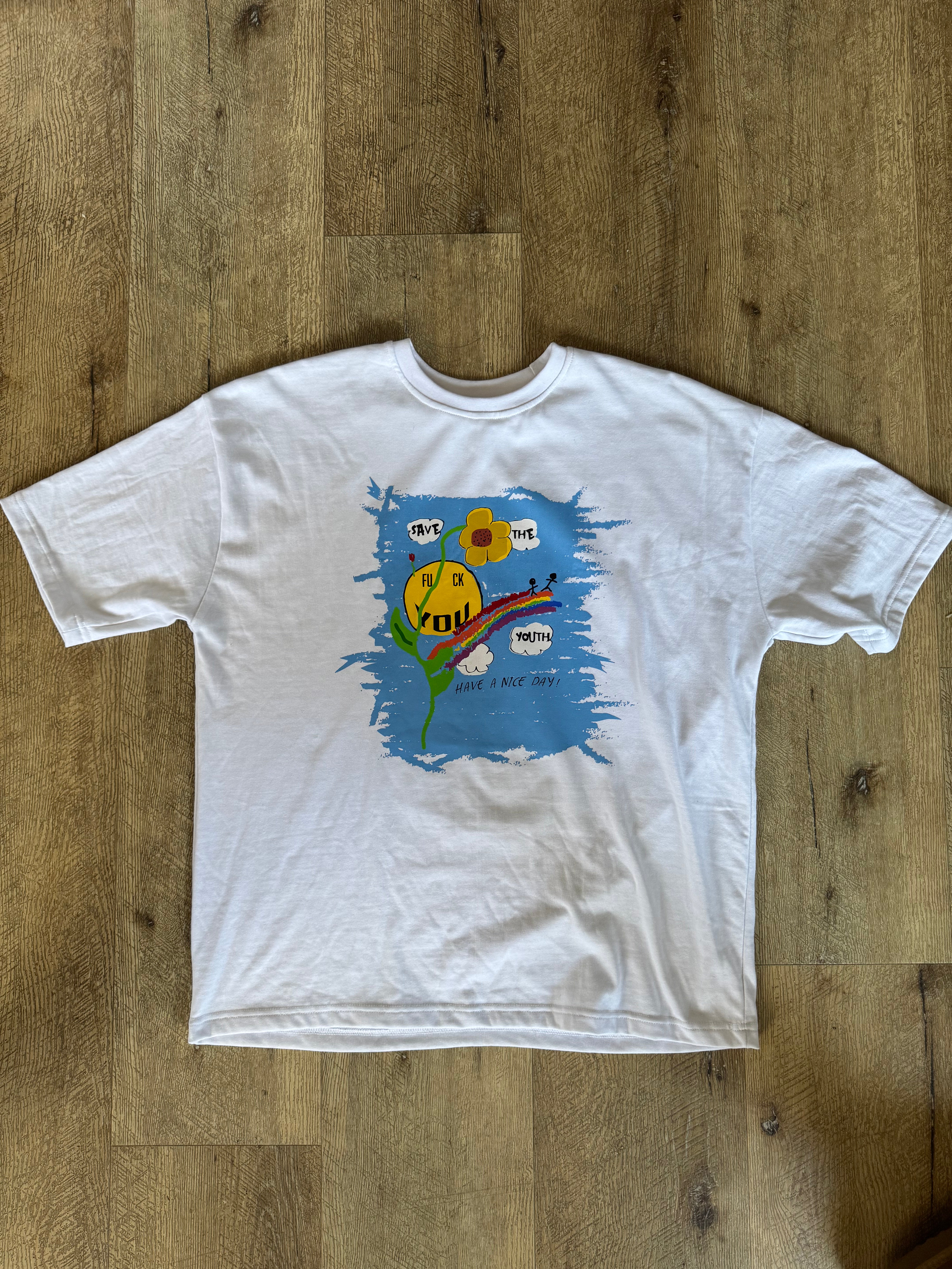 white save the youth tee