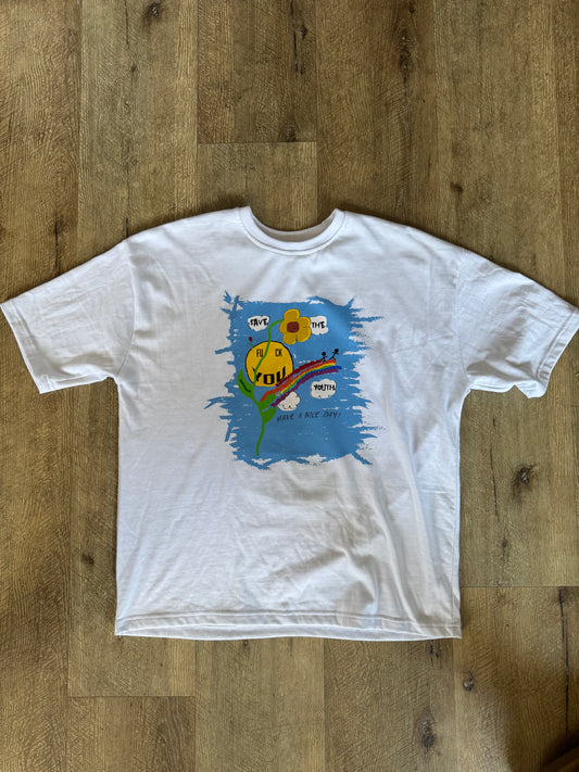 white save the youth tee