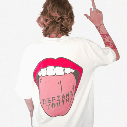 tongue tee (white)